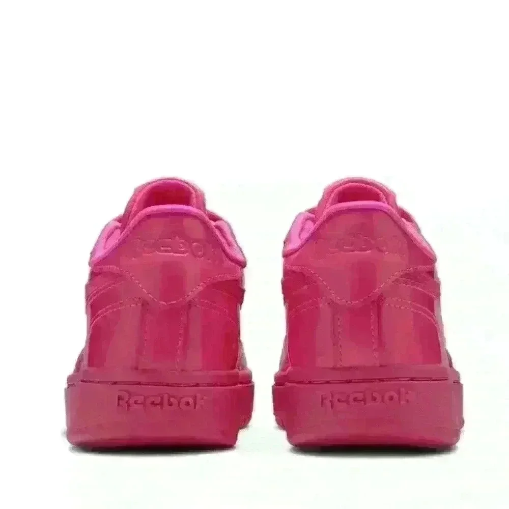 Rare NWT Reebok X Cardi B Club C Dynamic Pink Tennis shoes Sneakers size 5 - Picture 3 of 11